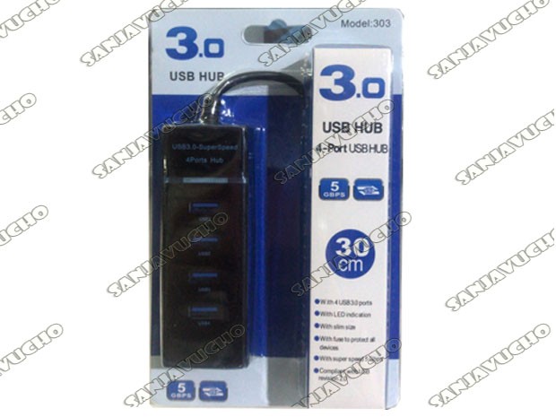 <* HUB USB 3.0 4 PUERTOS (303)